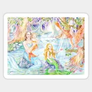 Mythical Phoenix of Mermaid Cove Magnet